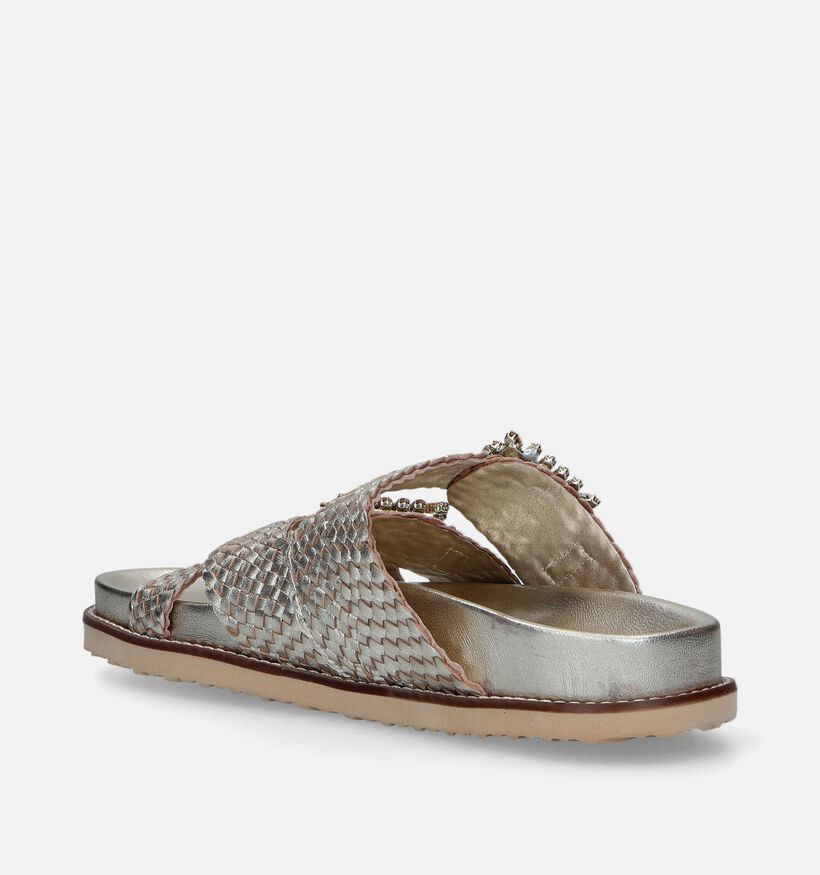 Inuovo Gouden Metallic Slippers voor dames (341524)