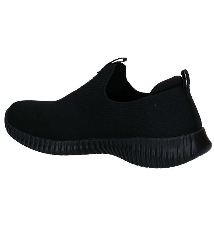 Skechers Elite Flex Wasik Baskets slip-on en Noir en textile (305959)