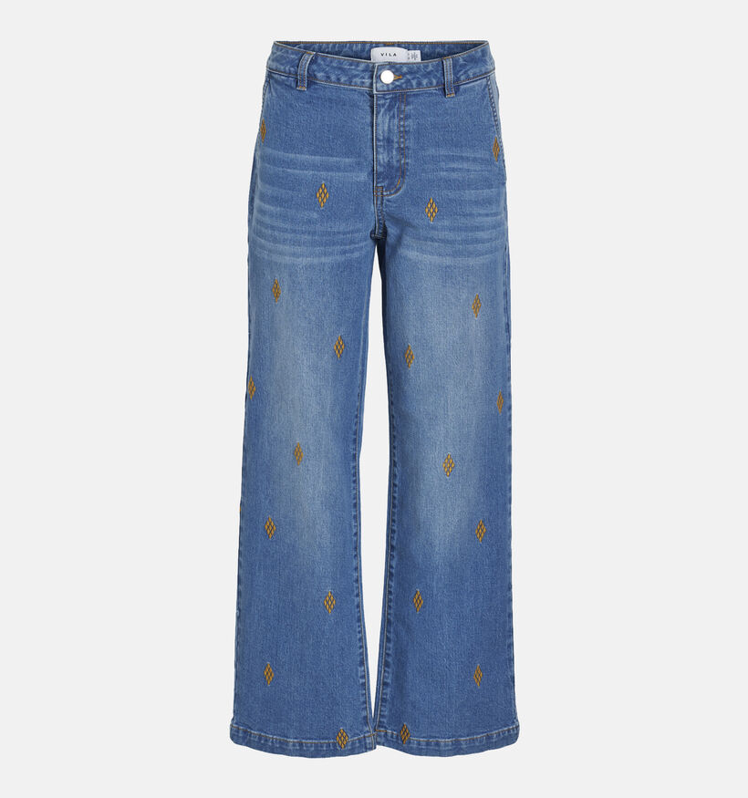 Vila Elanor Wide leg Jeans en Bleu pour femmes (342147)