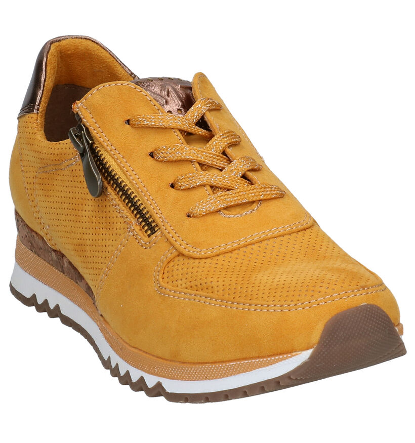Marco Tozzi Chaussures à lacets en Jaune en simili cuir (277613)