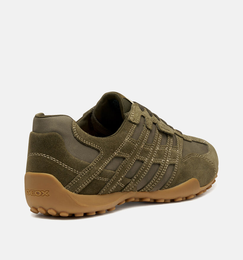 Geox Groene Lage Schoenen voor heren (360102) - geschikt voor steunzolen