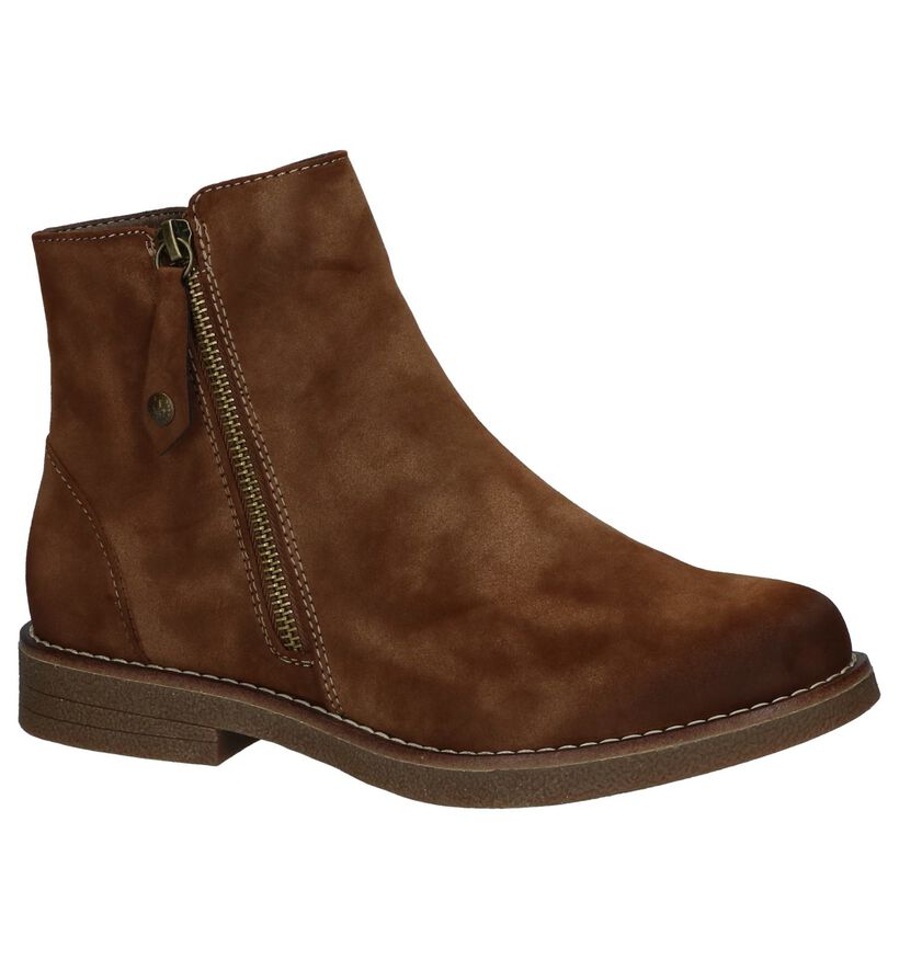 Cognac Rieker Geklede Boots met Rits in kunstleer (234852)