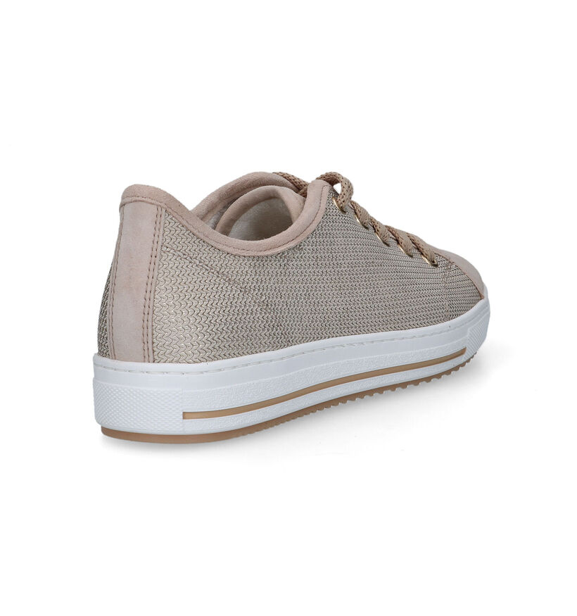 Gabor OptiFit Beige Veterschoenen voor dames (323166) - geschikt voor steunzolen