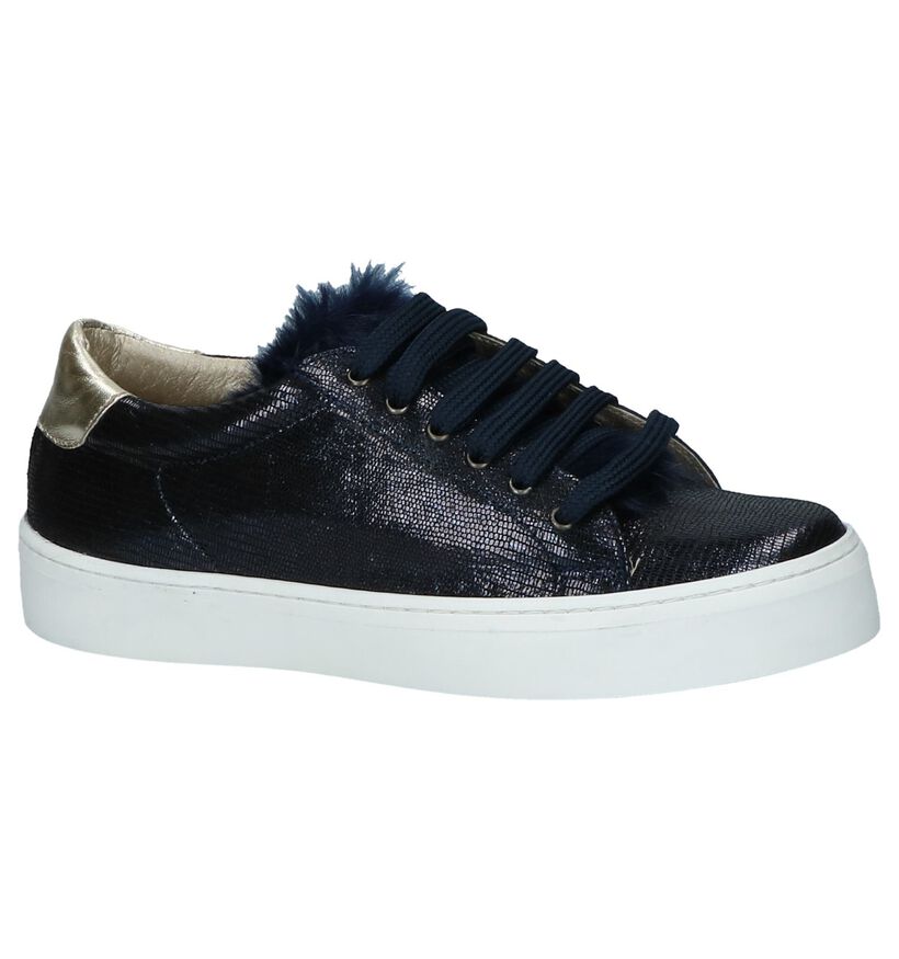 Milo & Mila Baskets basses en Bleu foncé en nubuck (232666)