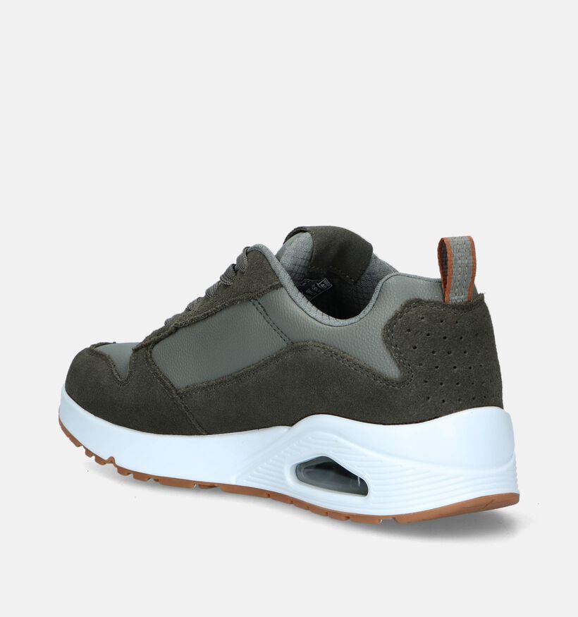 Skechers Uno Stacre Groene Sneakers voor heren (345301)