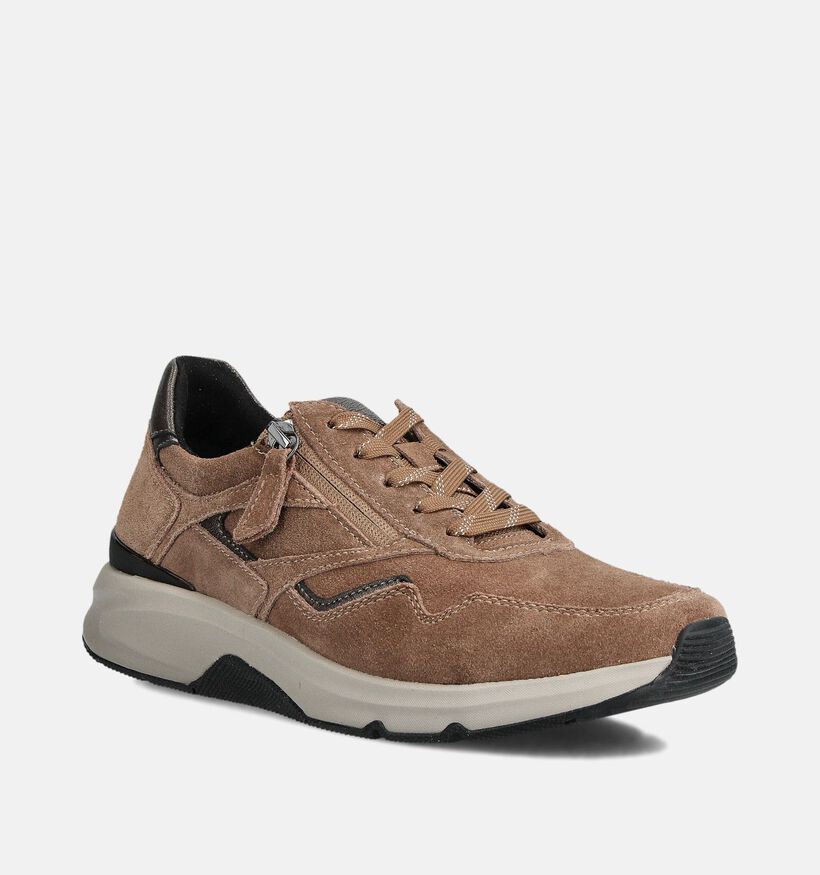 Gabor Rollingsoft Cognac Veterschoenen voor dames (360322) - geschikt voor steunzolen