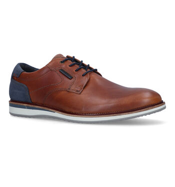 Veterschoenen cognac