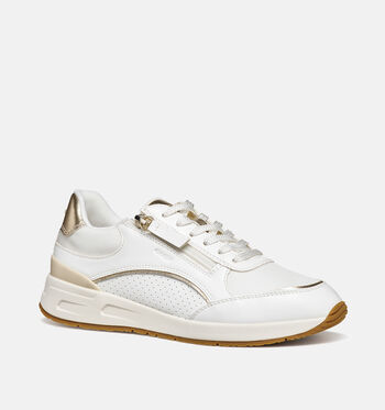 Geox Sneakers Wit/Goud/Blauw