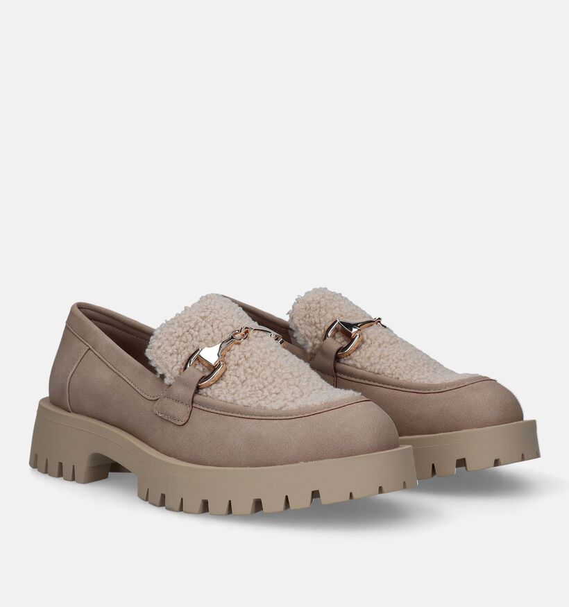 Tamaris Taupe Chunky Mocassins voor dames (330542)