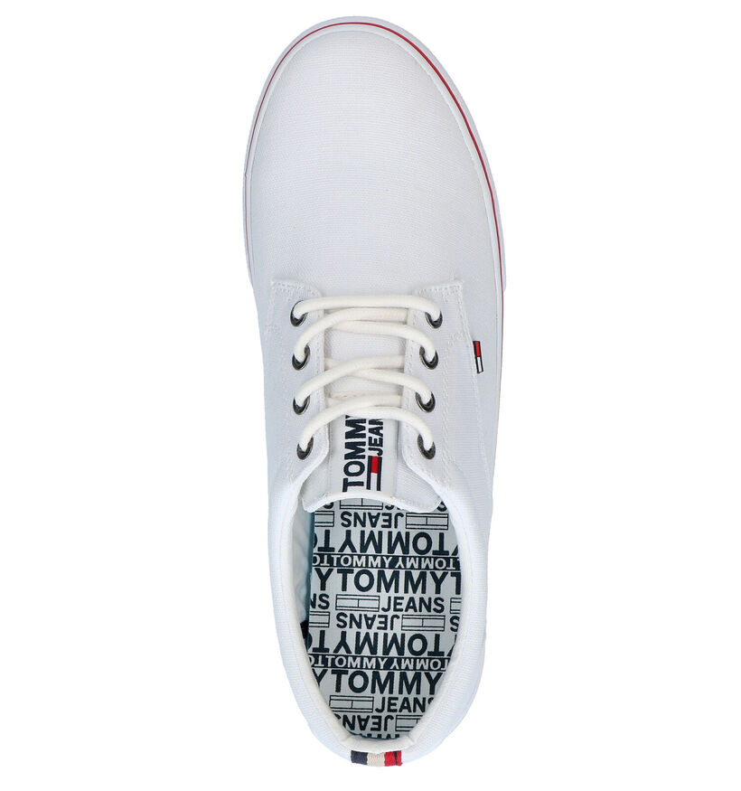 Tommy Jeans Chaussures plates en Bleu foncé en textile (285338)