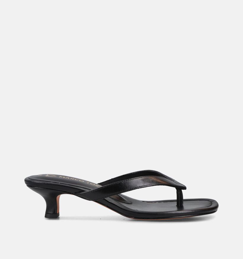 Marco Tozzi Nu-pieds &agrave; talons en Noir pour femmes (373355)