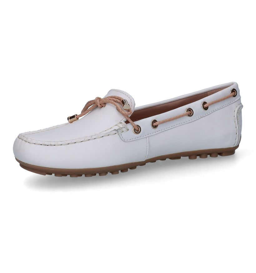 Geox Mocassins en Écru en cuir (311164)