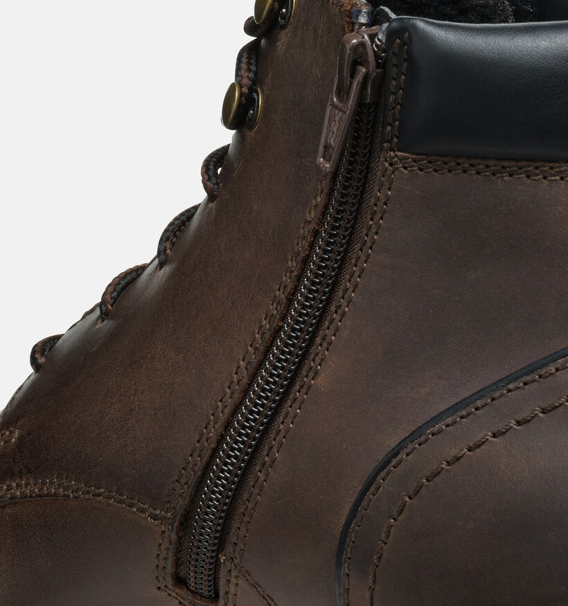 Geox Andalo Donkerbuine Boots met Veter en Rits voor heren (377698) - geschikt voor steunzolen