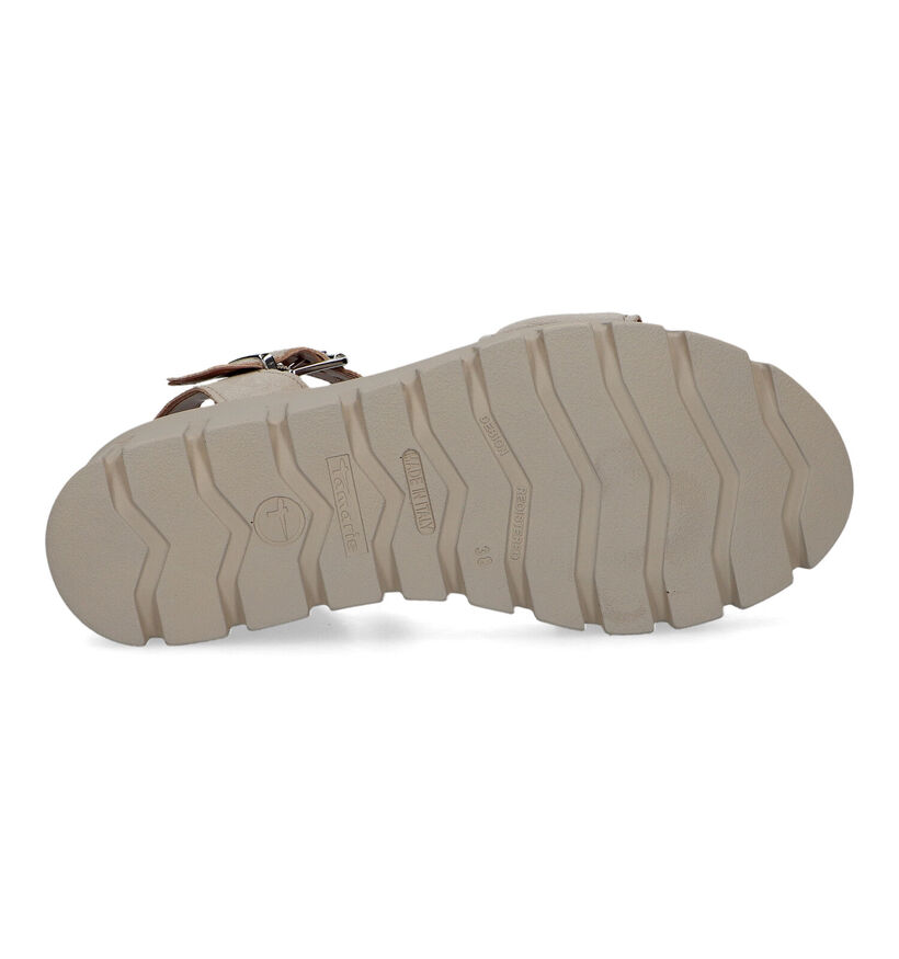 Tamaris Touch It Taupe Sandalen Met Sleehak voor dames (322326)