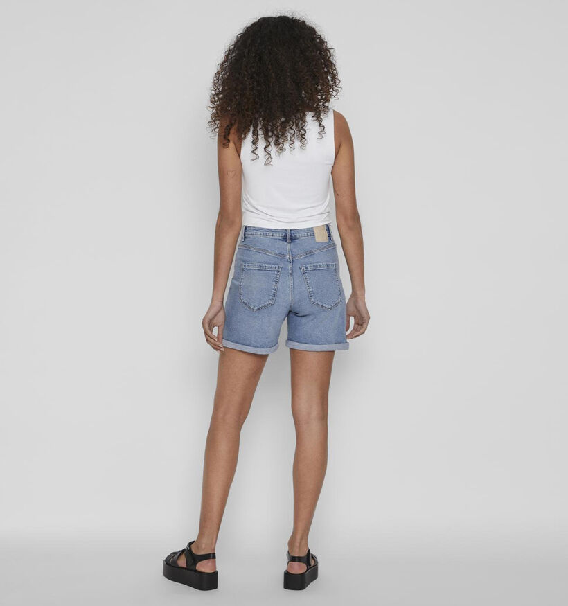 Vila Jo Short en jeans en Bleu pour femmes (335457)