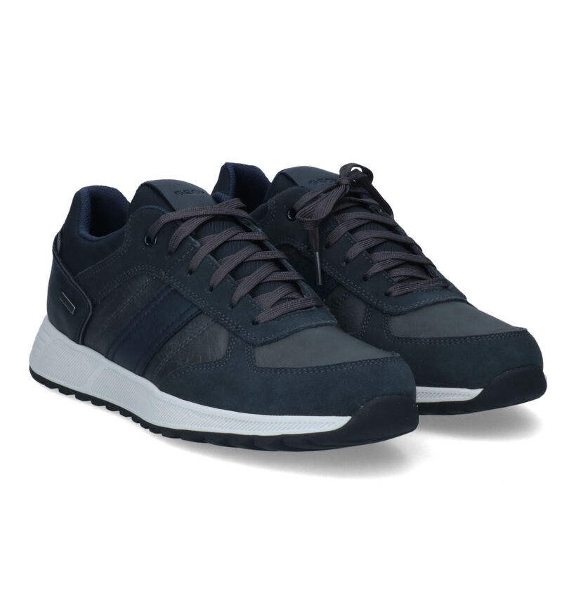 Geox Molveno Zwarte Sneakers in daim (315764)