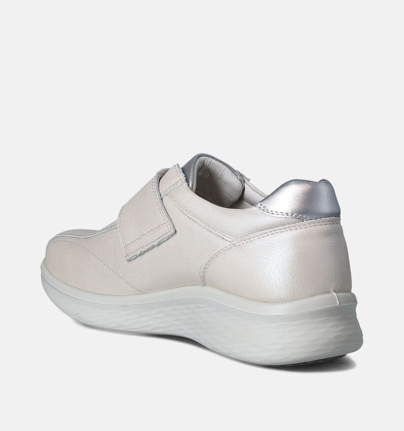 G-Comfort Witte Velcroschoenen voor dames (357729) - geschikt voor steunzolen