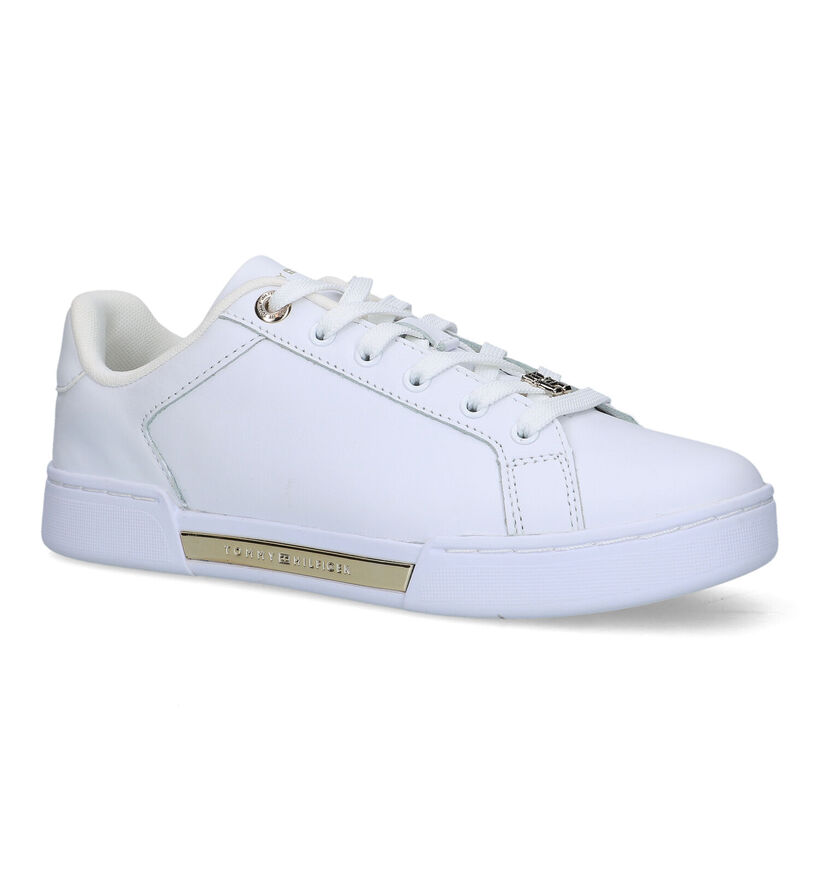 Tommy Hilfiger Court Witte Sneakers in leer (318207)