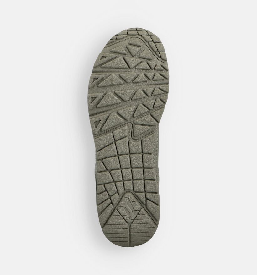 Skechers Uno Shiny Scale Baskets en Vert kaki Skechers Uno Shiny Scale Baskets en Vert kaki pour femmes (360897) - pour semelles orthopédiques