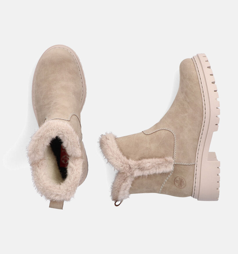 Rieker Bottines Chelsea en Beige pour femmes (347429)