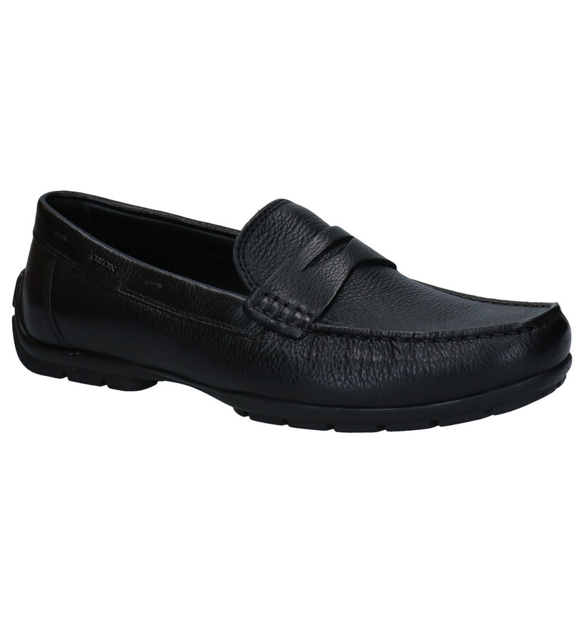 Geox Moner Mocassins en Noir en cuir (279093)