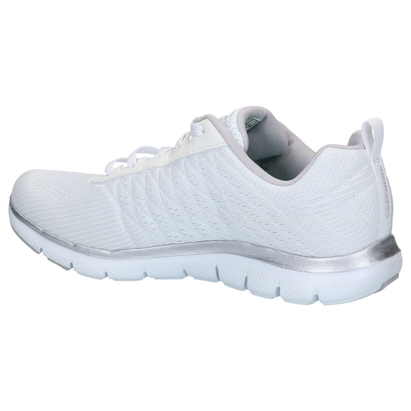 Skechers Flex Appeal 2.0 Baskets en Blanc en textile (272798)