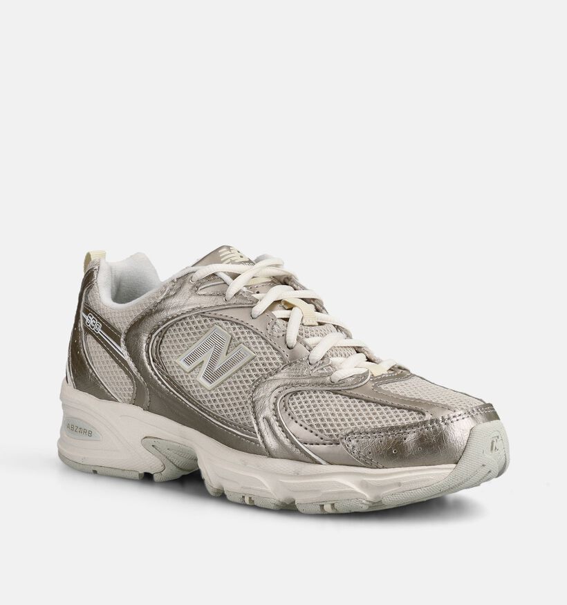 New Balance 530 Metallic Baskets en Or pour femmes (366093) - pour semelles orthop&eacute;diques