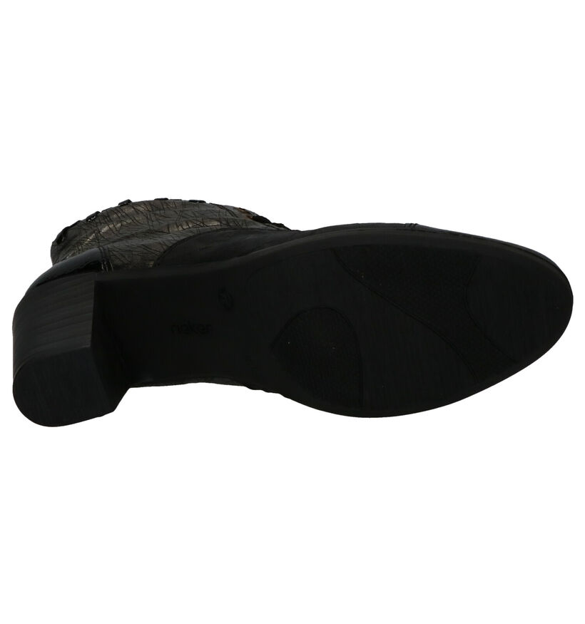 Rieker Bottillons à talons en Noir en cuir (262092)