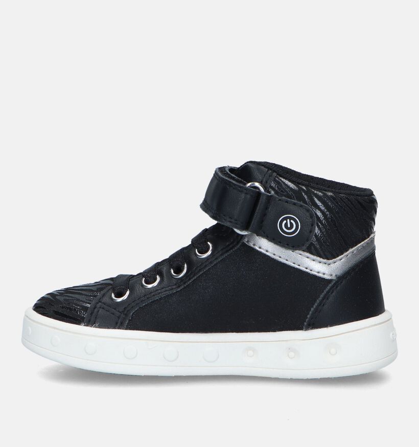 Geox Skylin Zwarte Sneakers Met Lichtjes voor meisjes (330121)