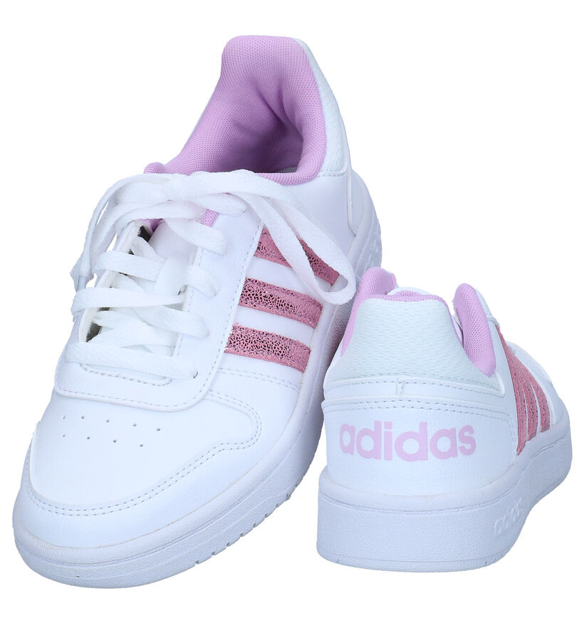 adidas Hoops Witte Sneakers in kunstleer (284524)