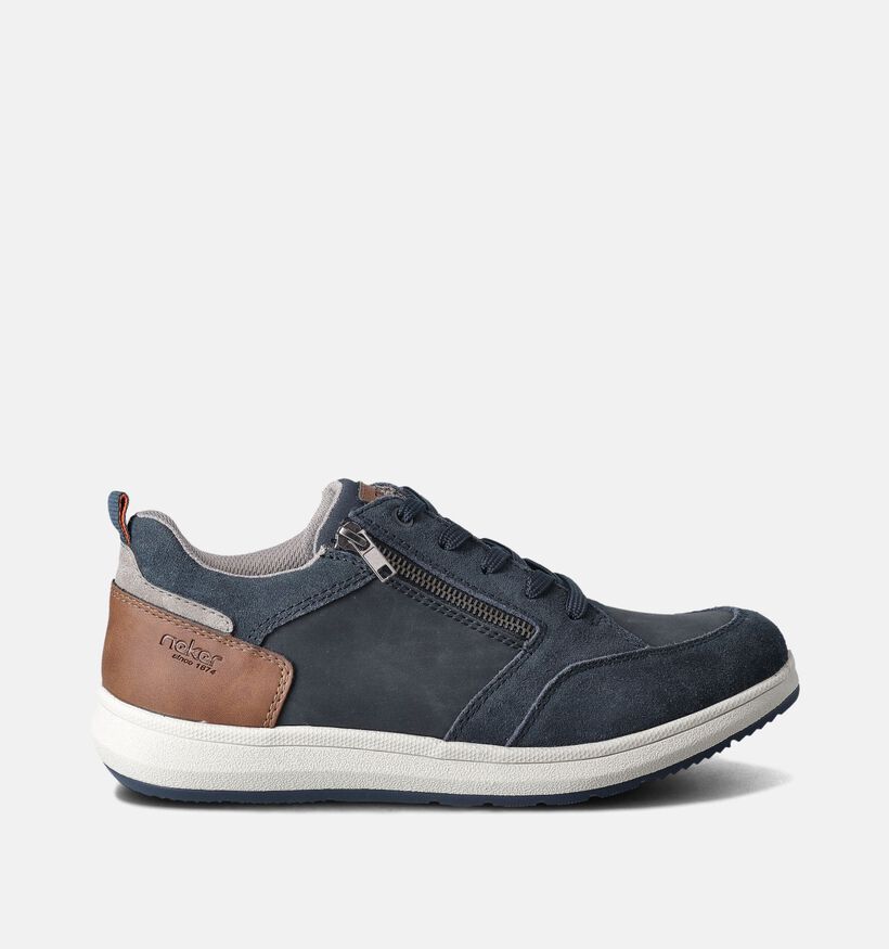 Rieker Blauwe Veterschoenen voor heren (351317) - geschikt voor steunzolen