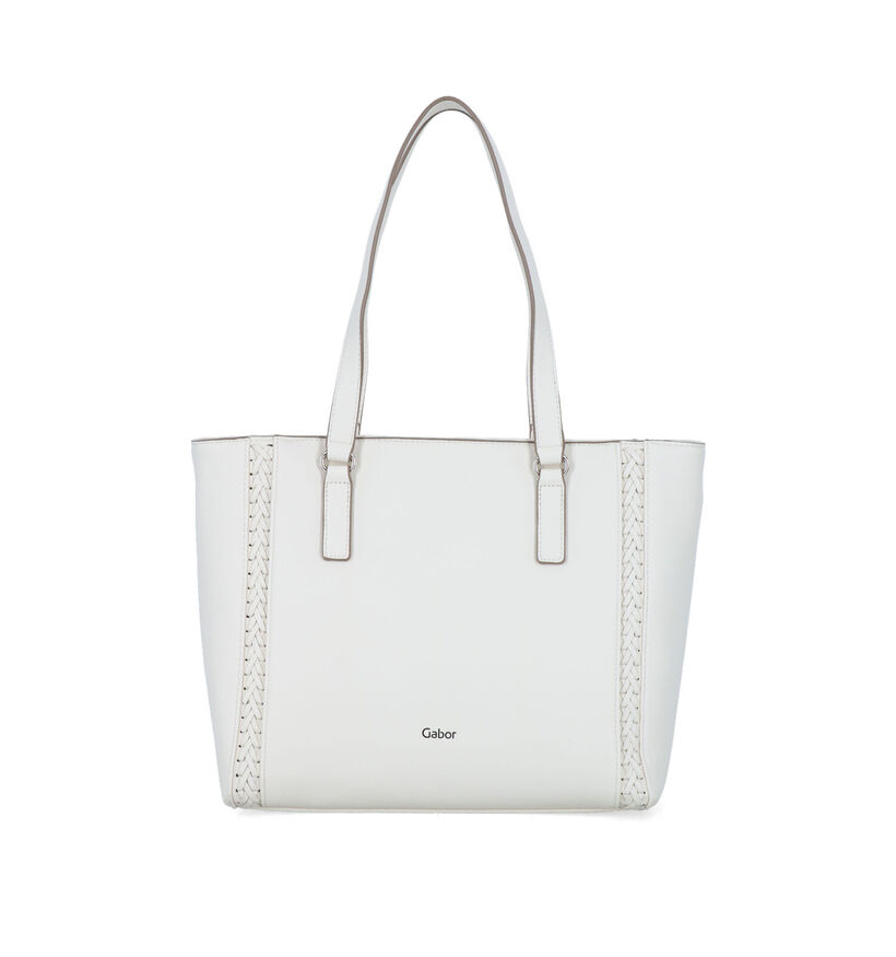 Gabor Jolene Ecru Shopper Tas met Rits voor dames (324789)