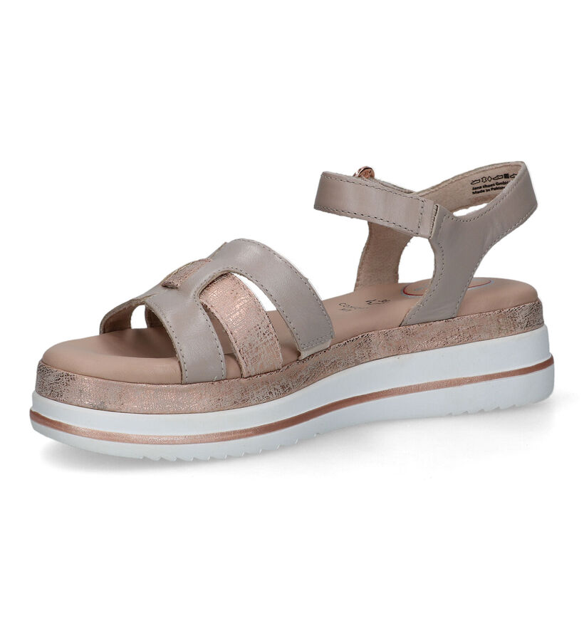 Tamaris Comfort Sandales à plateforme en Taupe pour femmes (323054)