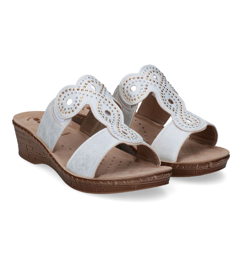 Inblu Nu-pieds à talons en Blanc pour femmes (313782)