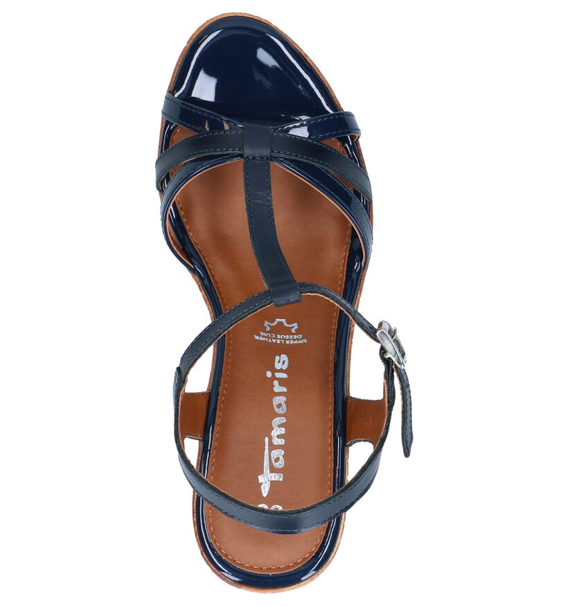 Tamaris Cognac Sandalen in leer (270144)