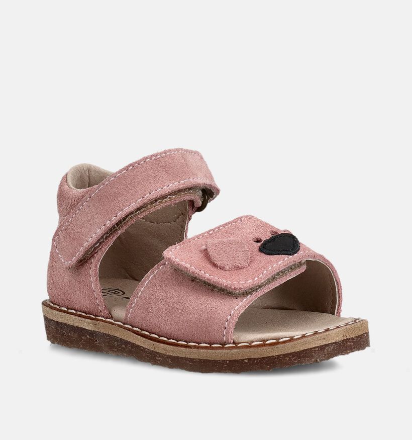 Milo & Mila Sandales pour b&eacute;b&eacute; en Rose pour filles (372551)