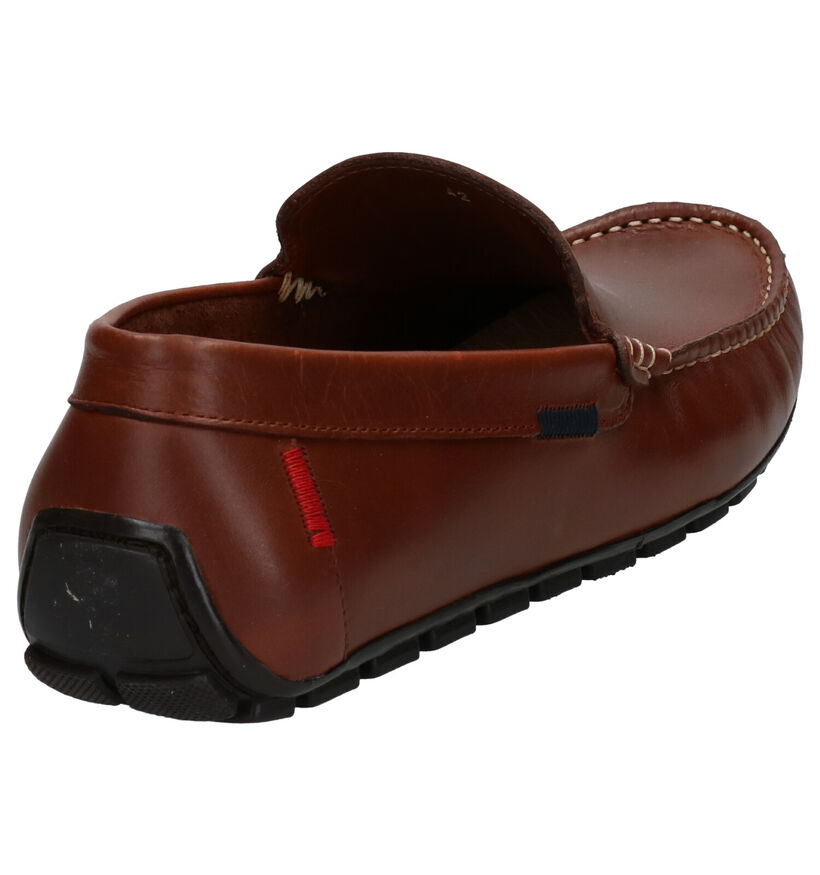 River Woods Barry Cognac Mocassins in leer (271152)