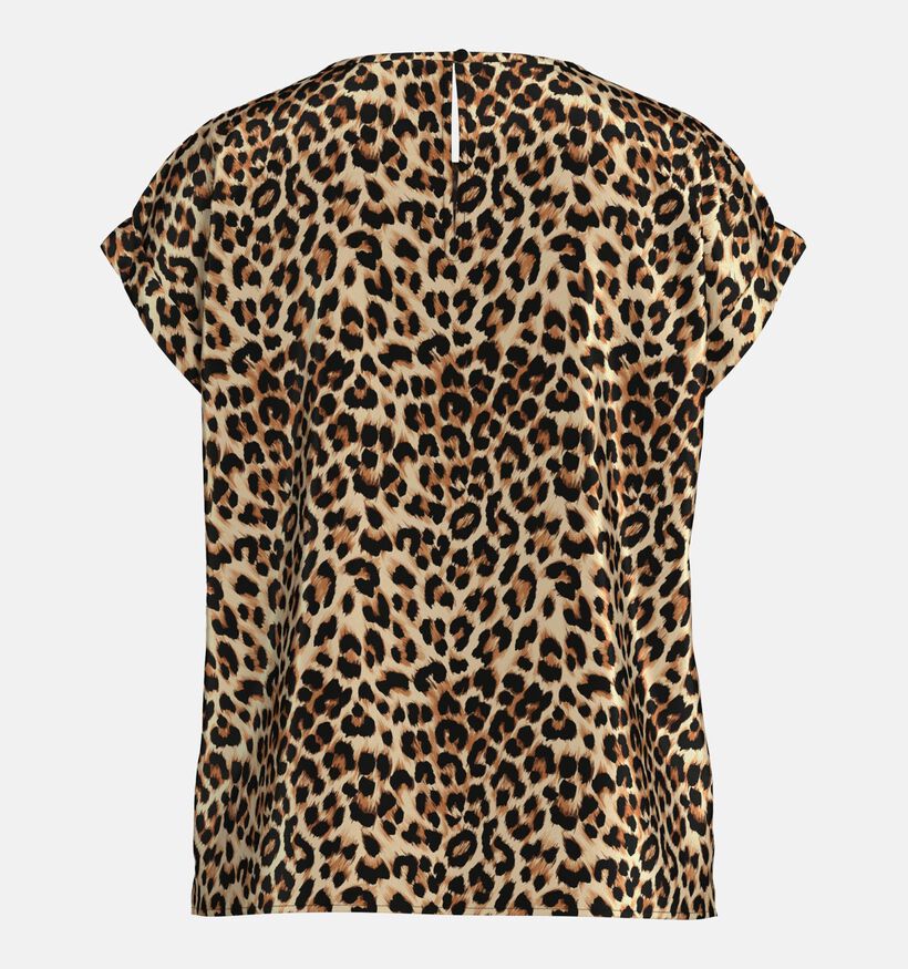 Vila Elette Bruine Leopard T-Shirt voor dames (368208)