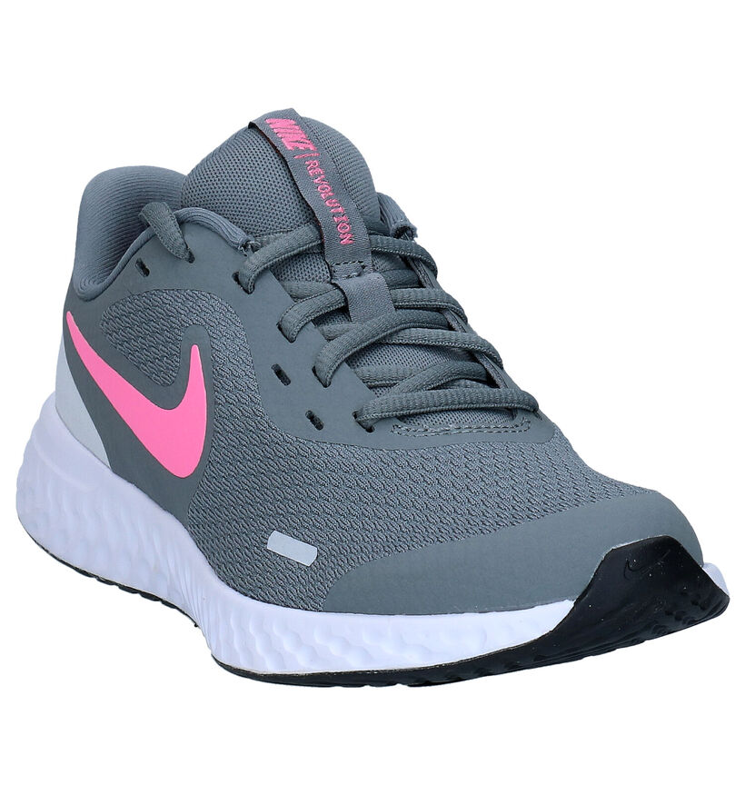 Nike Revolution 5 Roze Sneakers in stof (283831)
