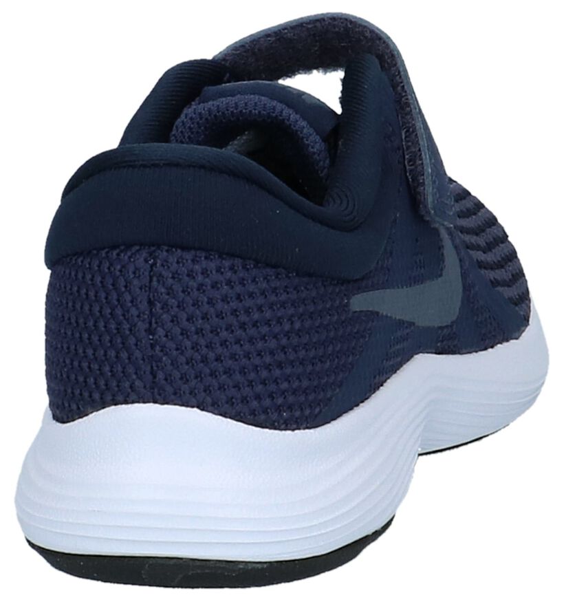 Nike Revolution Baskets basses en Bleu foncé en textile (219611)