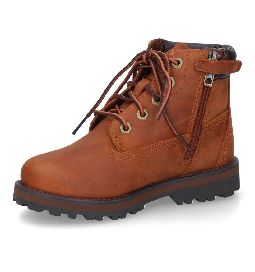 Timberland Courma Kid 6 inch Bottines en Marron pour filles, garçons (329077) - pour semelles orthopédiques