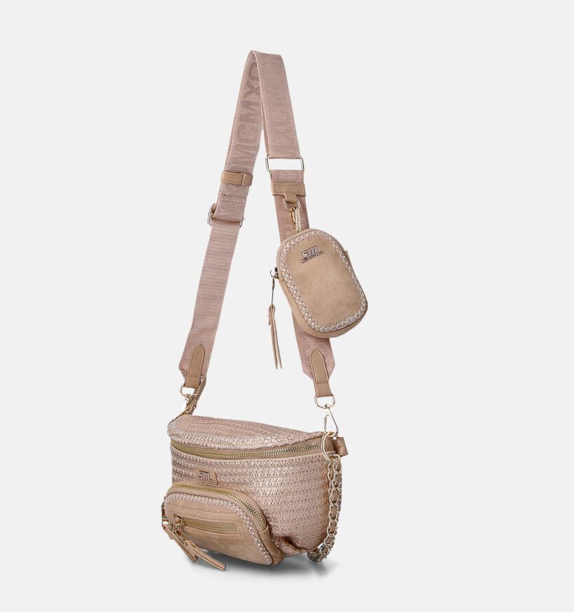 Steve Madden Bdoubles Beige Crossbody tas voor dames (358248)