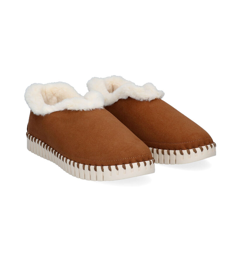 Ilse Jacobsen Tulip Cognac Pantoffels voor dames (299565)