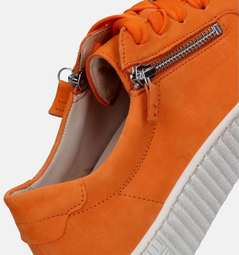 Gabor Best Fitting Chaussures à lacets en Orange pour femmes (336853) - pour semelles orthopédiques