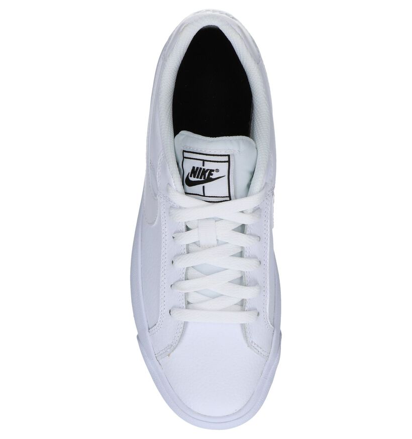 Witte Lederen Sneakers Nike Court Royale in leer (238331)