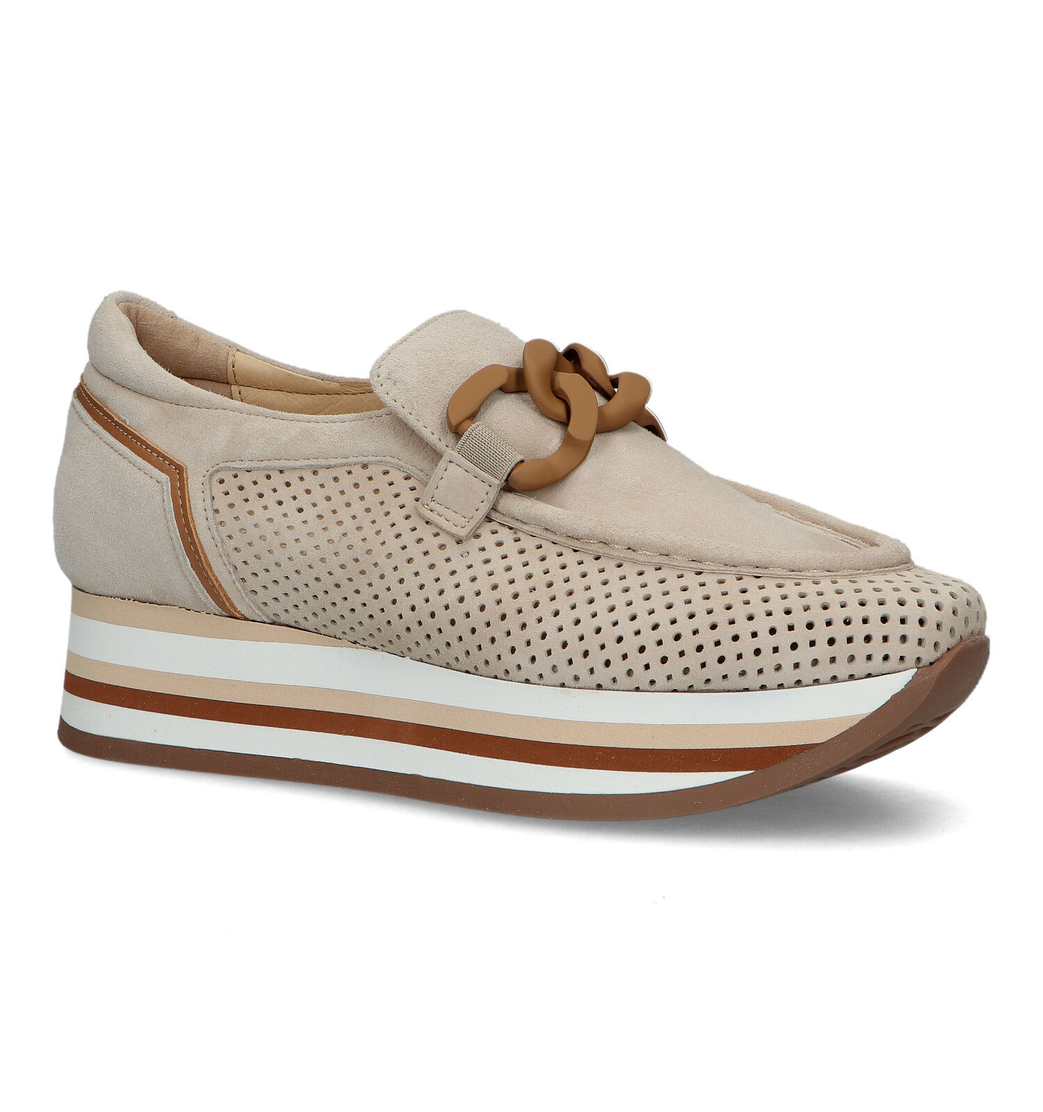 Softwaves Beige Instappers Dames Lage schoenen Online op TORFS.BE