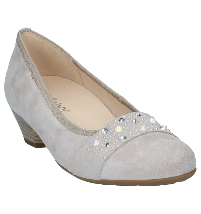 Gabor Escarpins classique en Taupe en daim (245366)