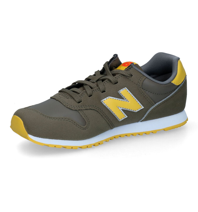 New Balance YC373 Baskets en Kaki pour garçons (312316) - pour semelles orthopédiques