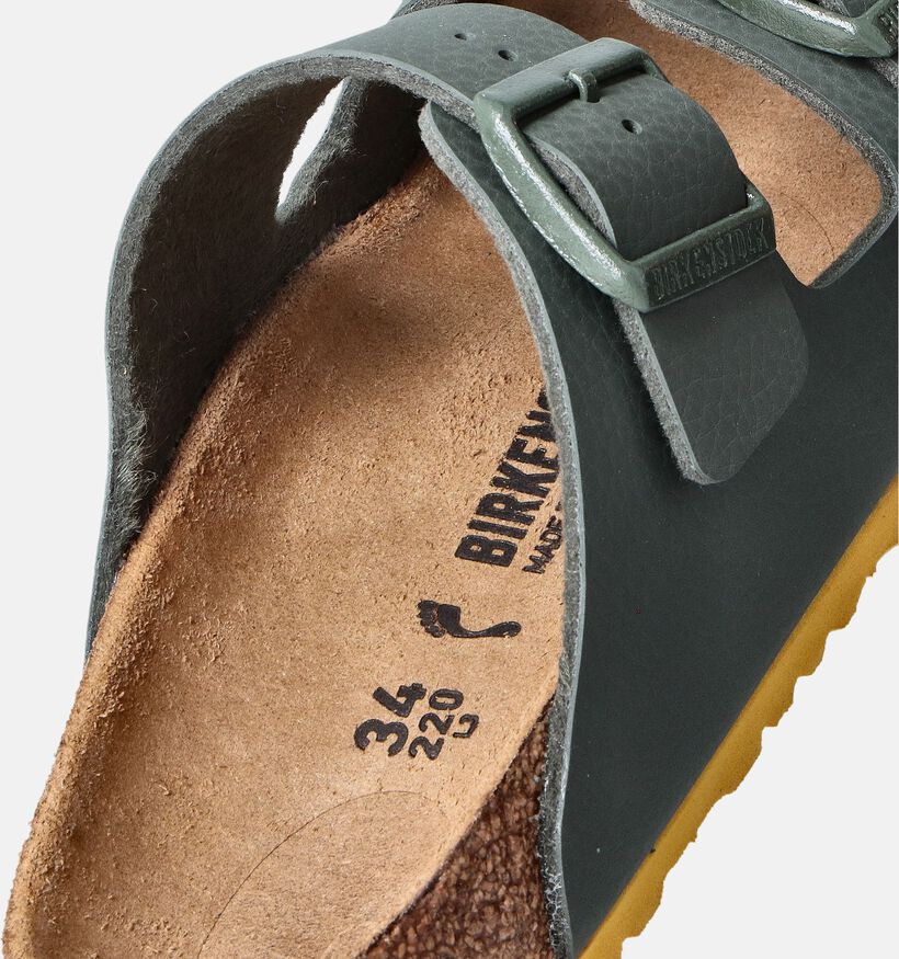 Birkenstock Arizona Kaki Slippers voor jongens, meisjes (352234)