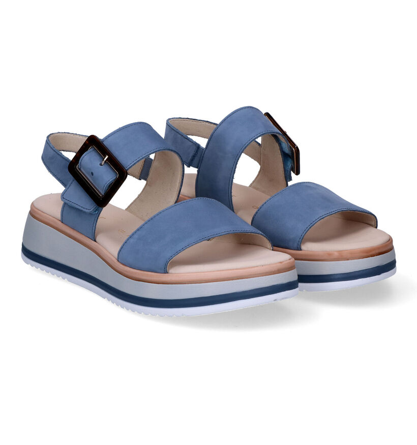 Gabor Comfort Blauwe Sandalen in nubuck (306137)